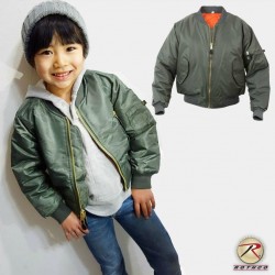 兒童MA-1飛行夾克 (＃多色)