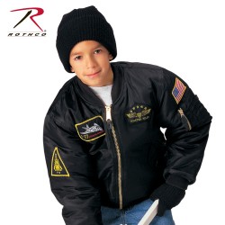 兒童MA-1飛行夾克 (繡標款)(＃多色)